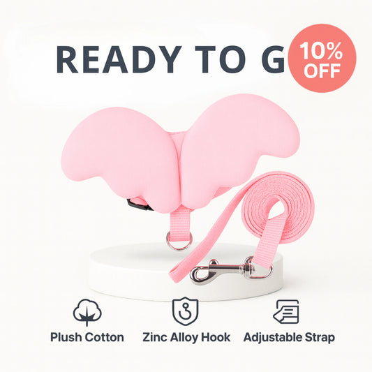 Aurea™ – Angel Wing Harness & Leash for Ferrets | Feather-Light Secure Fit