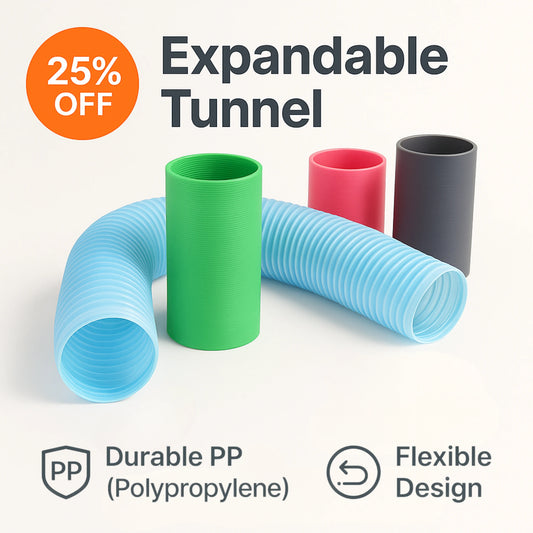 FerretFlex™ – Durable 1 m Polypropylene Tunnel for Ferrets – Twist, Explore & Play