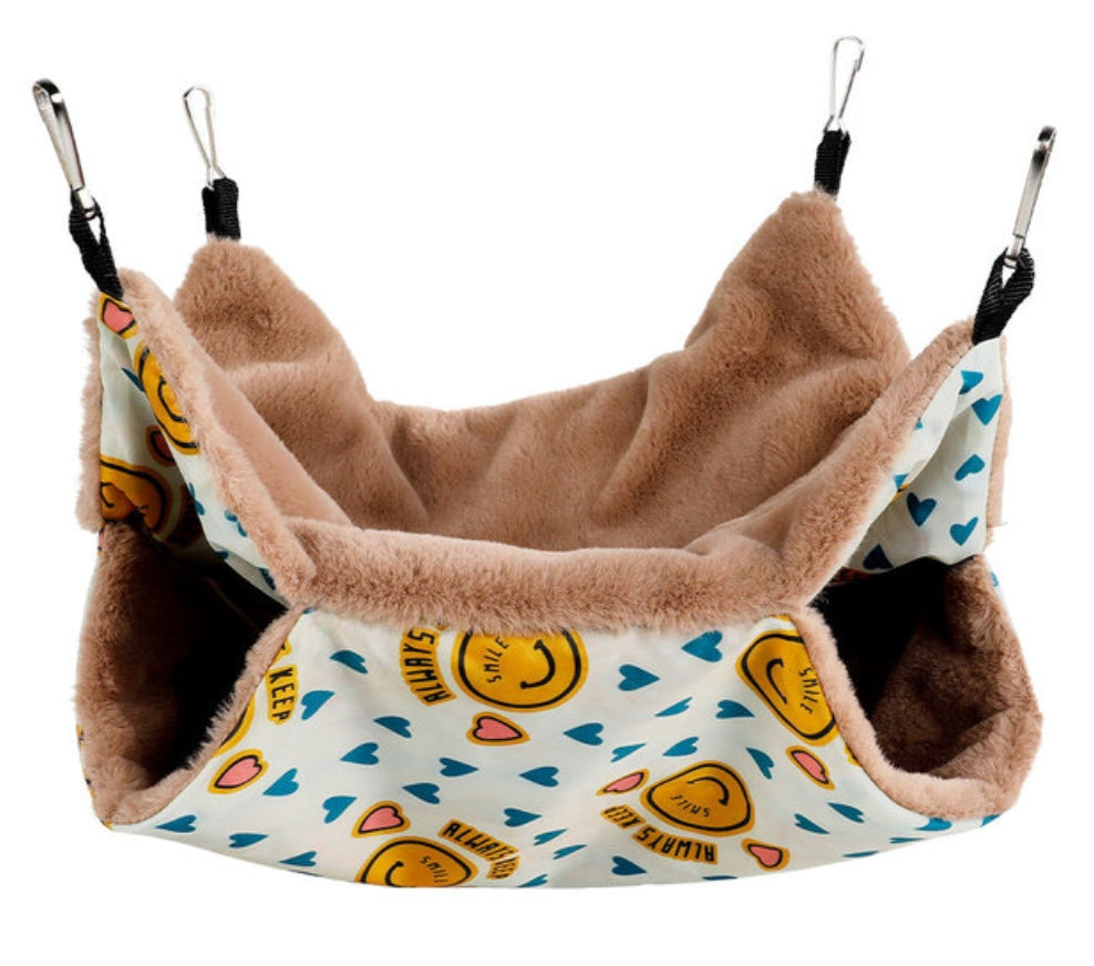 Flokka™ – Cozy Dual-Layer Hammock for Ferrets – Softness Meets Adventure