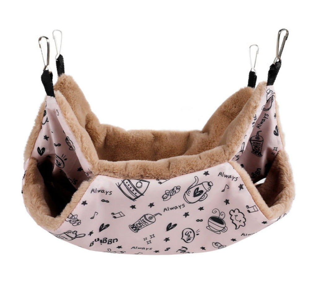 Flokka™ – Cozy Dual-Layer Hammock for Ferrets – Softness Meets Adventure