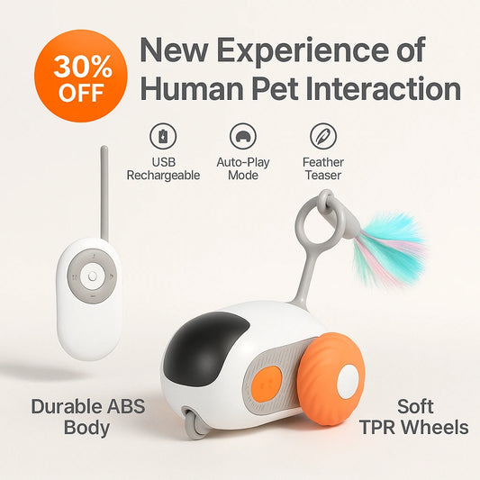 RoadRunner™ – Smart Remote-Control Toy Car for Ferrets – Dual Mode Fun & Endless Chase Adventure