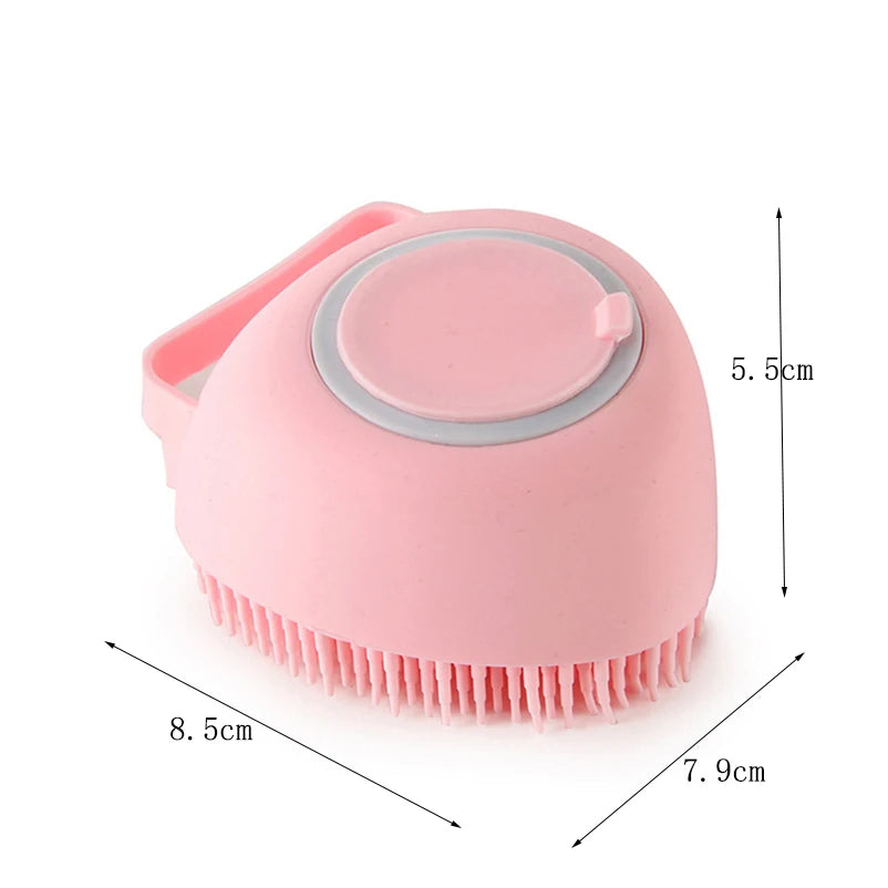 Soapo™ – Heart-Shaped Silicone Bath Brush for Ferrets – Gentle Scrub & Massage